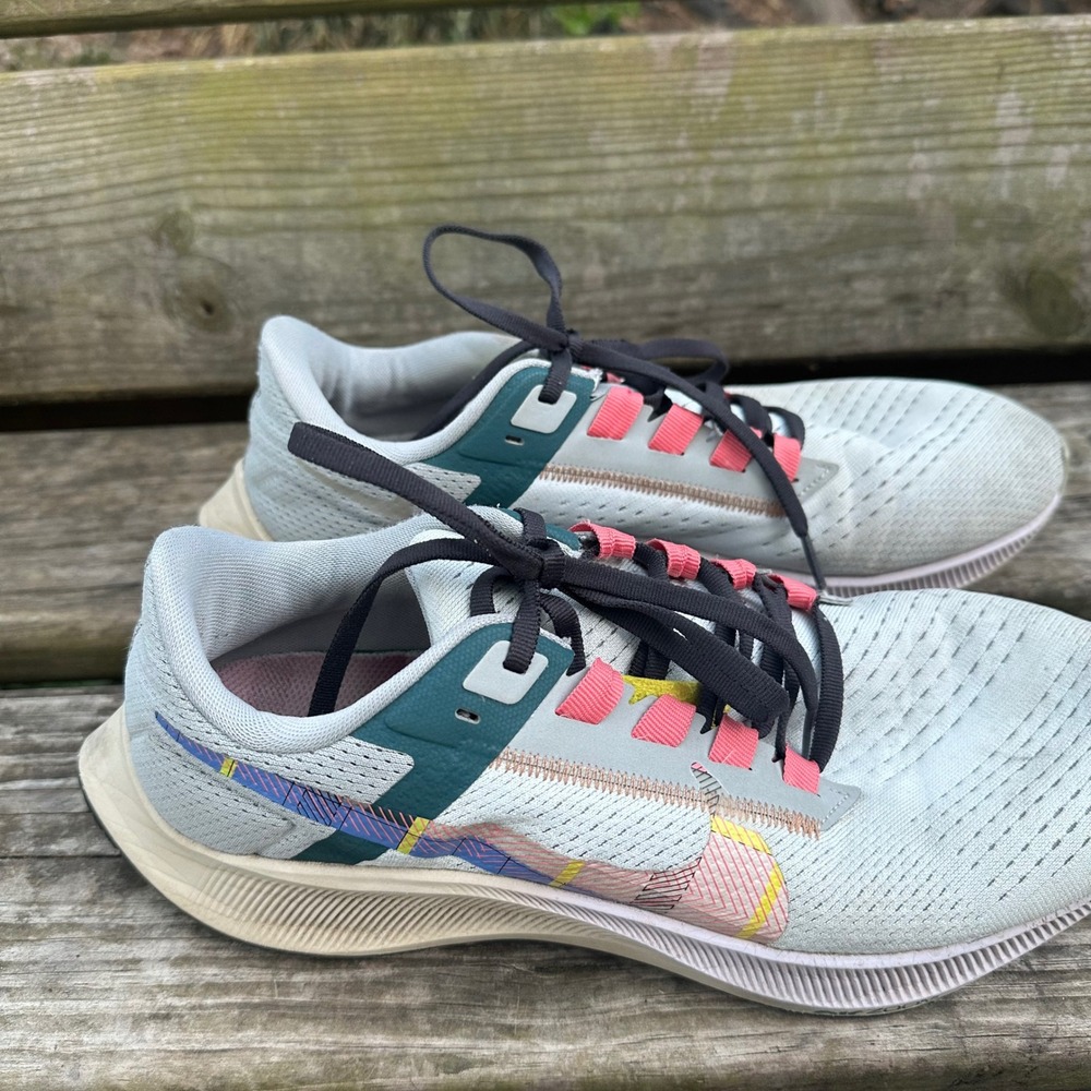 Nike Air Zoom Pegasus 38 Women's Running Shoes Blue Tint Regal Pink Size 9 - Picture 2 of 9